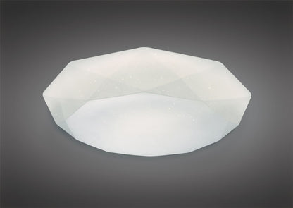 Mantra Fusion M5114 Diamante Ceiling 30W LED 5000K, 3000lm, White Acrylic, 3yrs Warranty - M5114 Ceiling