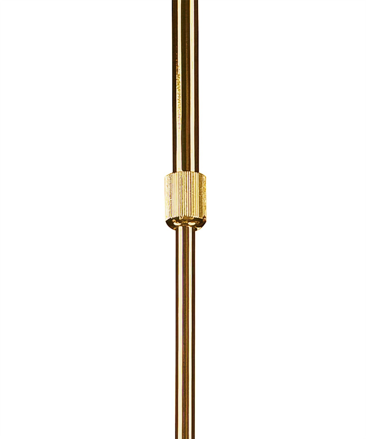 Mantra Fusion Juno 58cm Telescopic Convertible To Semi Flush 3 Light 15W LED 3000K, 1350lm, Satin Gold/Frosted Acrylic/Gold, 3yrs Warranty