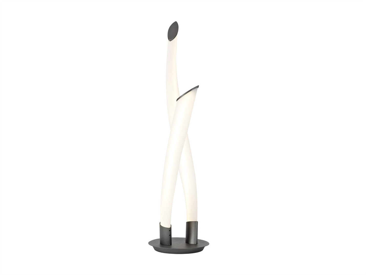 Mantra Armonia 2 Light Table Lamp, 18W LED, 3000K, 1350lm, Titanium/Frosted Acrylic, 3yrs Warranty