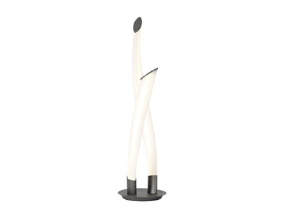 Mantra Armonia 2 Light Table Lamp, 18W LED, 3000K, 1350lm, Titanium/Frosted Acrylic, 3yrs Warranty