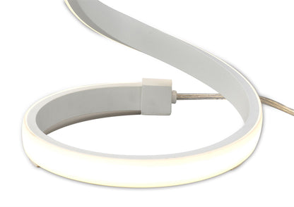 Mantra M6008 Nur Blanco Table Lamp 15W LED 3000K, 1200lm, White/Frosted Acrylic, 3yrs Warranty