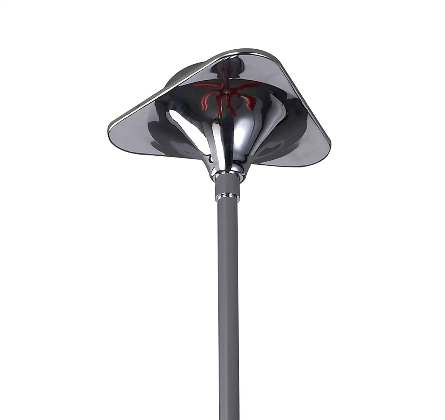 Mantra Pop 82cm Pendant/Ceiling Convertible To Semi Flush 6 Light E27, Gloss Red/White Acrylic/Polished Chrome, CFL Lamps INCLUDED