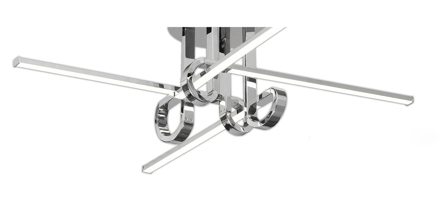 Mantra M6125 Cinto Ceiling 28W LED, 3000K, 2250lm, Polished Chrome, 3yrs Warranty - M6125 Ceiling