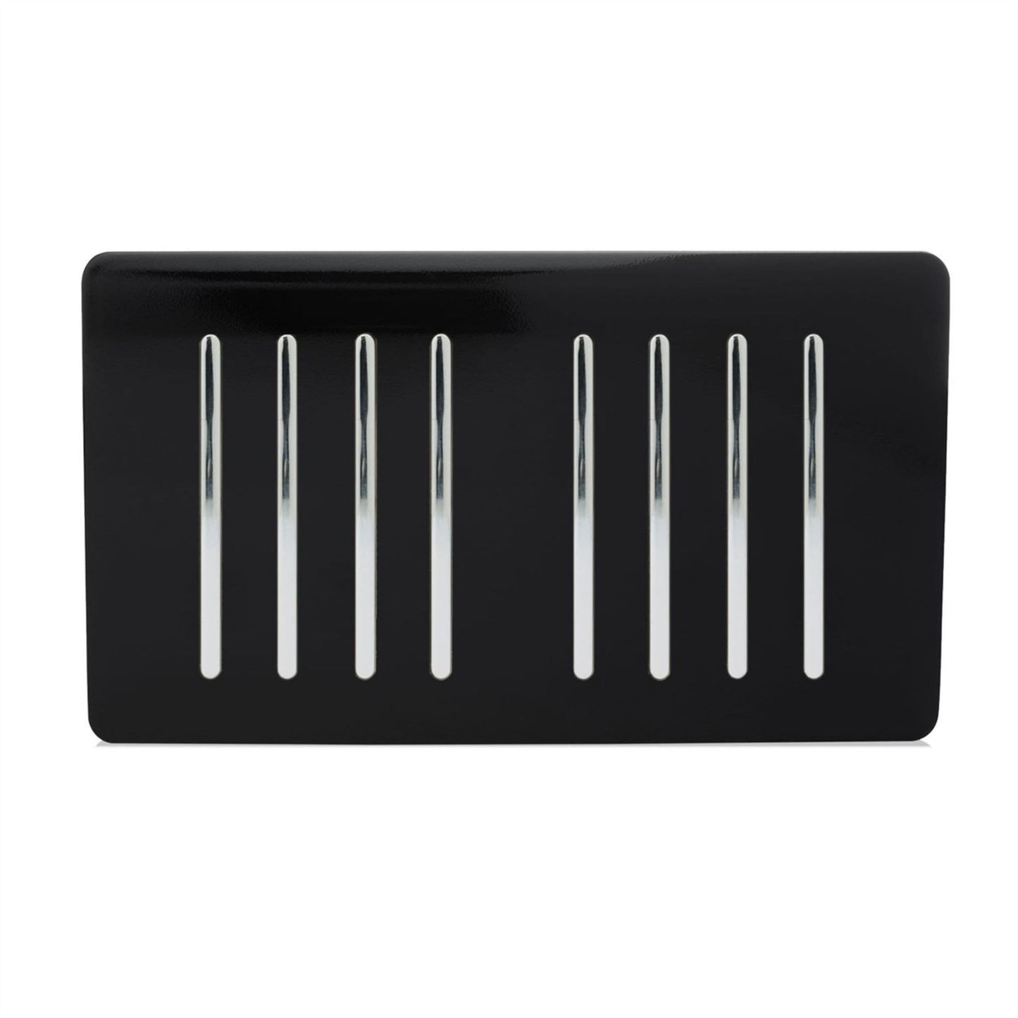 Trendi 8 Gang 2 Way Rocker Black Double Plate Light Switch in Black - ART-SS88BK