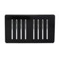 Trendi 8 Gang 2 Way Rocker Black Double Plate Light Switch in Black - ART-SS88BK