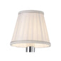 Diyas Willow Clip On Shade White 80/130mm x 110mm
