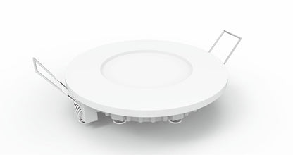 Techtouch Intego R Ecovision Intego Recessed Ecovision, 90mm, Round, 3W LED, Cool White, 4000K, 240lm, 120°, White Frame, Inc. Driver, Cut Out: 70mm, 2yrs Warranty