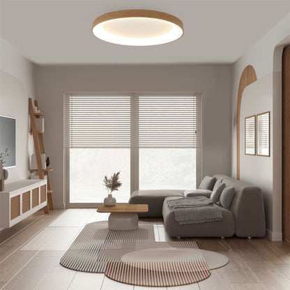 Mantra Fusion Niseko Ring Ceiling 90cm 78W LED, 3000K, 6200lm, Wood, 3yrs Warranty Ceiling