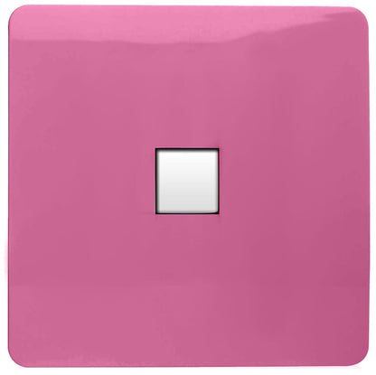 Trendi Artistic Modern Glossy Tactile Telephone Socket Pink