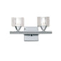 Mantra M2364/S Cuadrax Wall Light Switched 2 Light G9, Polished Chrome - M2364/S