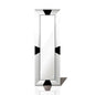Diyas Home Talut 120cm x 40cm Black Trapezium Cut Detailed Mirror (Can Only Be Shipped On A Pallet, Additional Charges May Apply.) Mirrors
