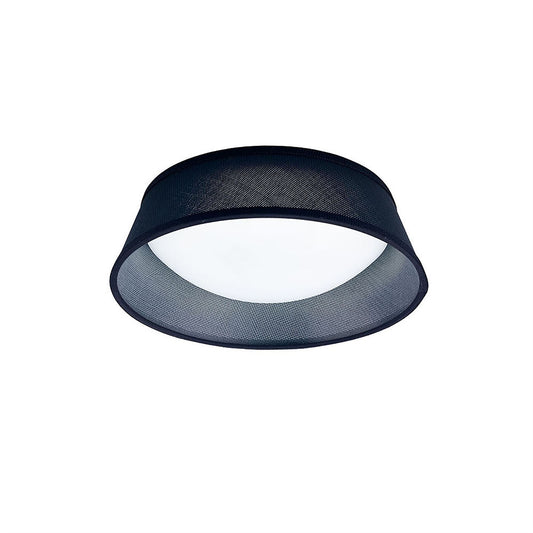 Mantra Nordica Plafones M4964 Nordica Ceiling 12W LED 32CM Black 3000K, 120lm, White Acrylic with Black Shade, 3yrs Warranty