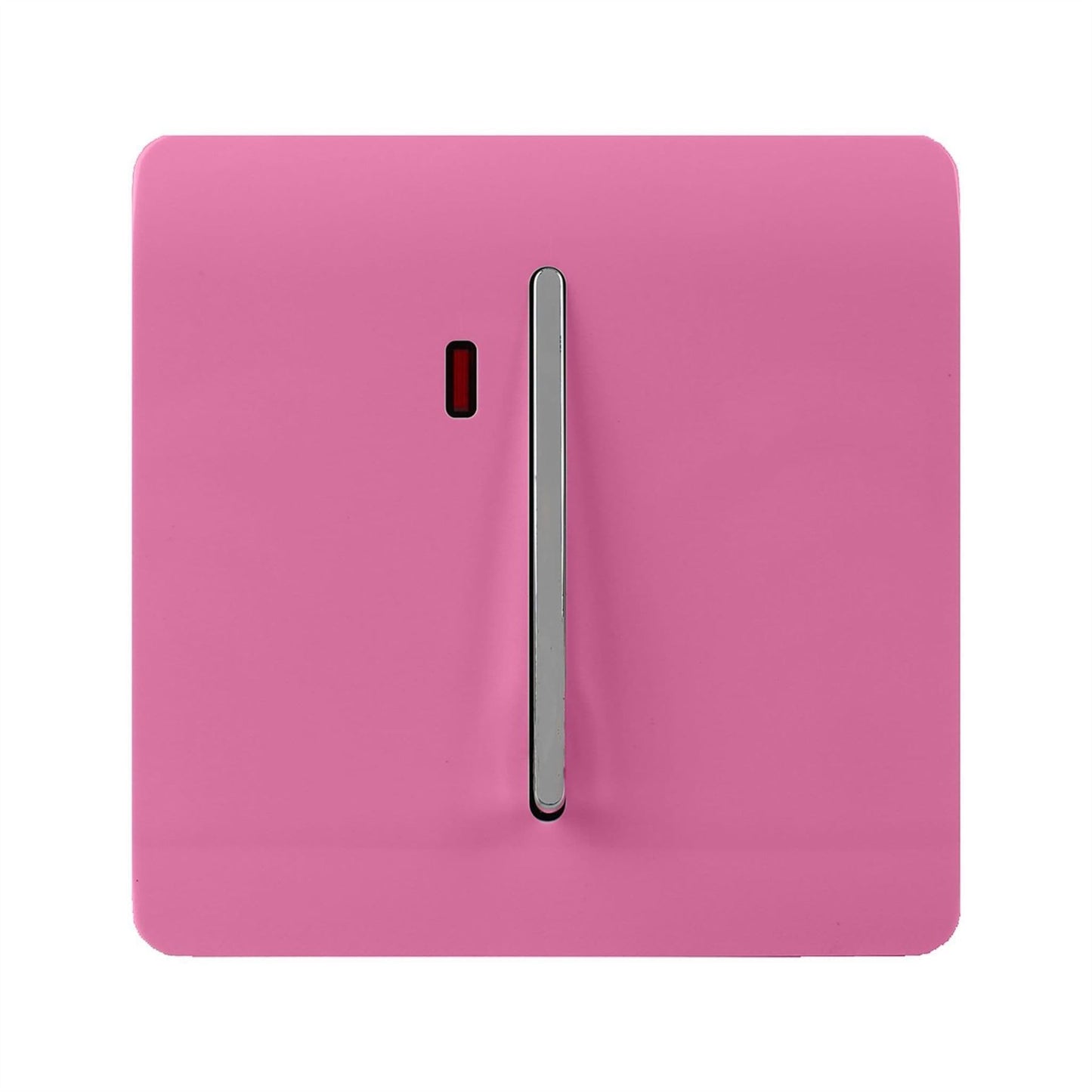 Trendi Artistic Modern Glossy 45 A Tactile Light Switch & Neon Insert Pink