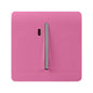 Trendi Artistic Modern Glossy 45 A Tactile Light Switch & Neon Insert Pink