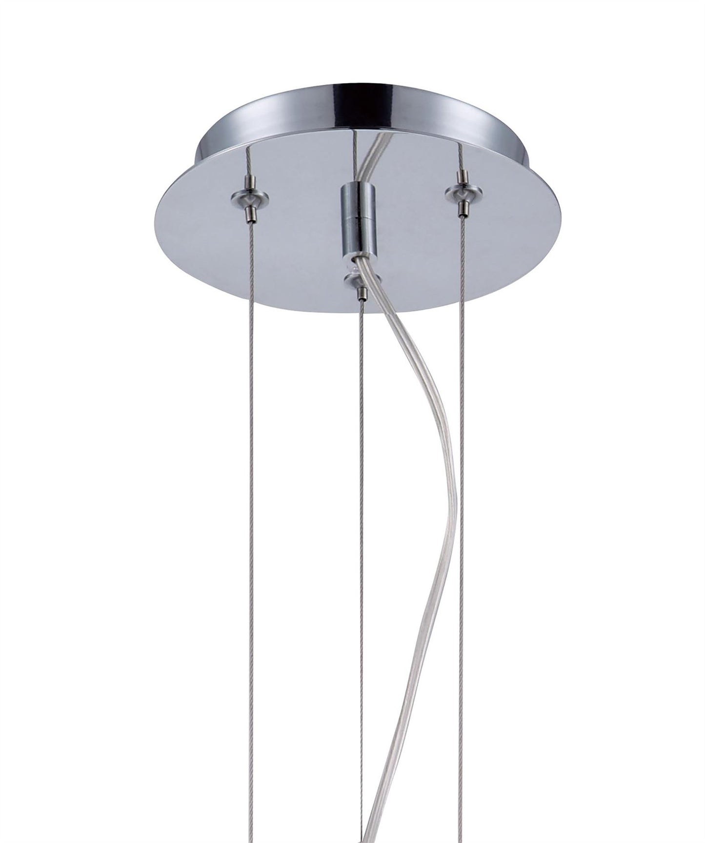 Mantra M4892 Opal Pendant 3 Light E27, Polished Chrome/Frosted White Glass