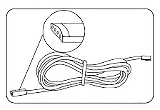 Techtouch Fluid Driver Connecting Cable Multi-Colour 2.5m