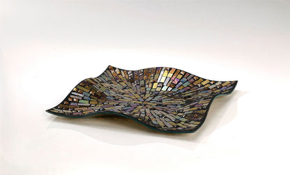 Diyas Home (DH) Luana Mosaic Platter Large Multi-Colour Mosaic