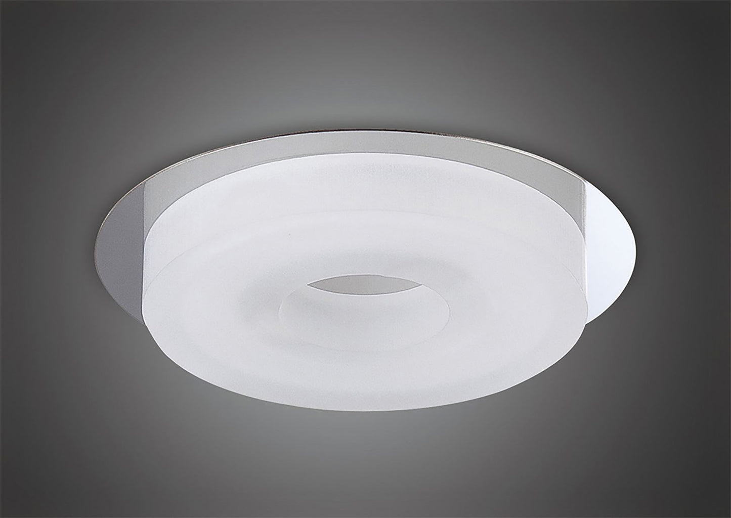 Mantra Fusion Marcel Recessed Down Light 6W LED Round 3000K IP44, 550lm, Polished Chrome/Frosted Acrylic, Cut Out: 70mm, Driver Included, 3yrs Warranty