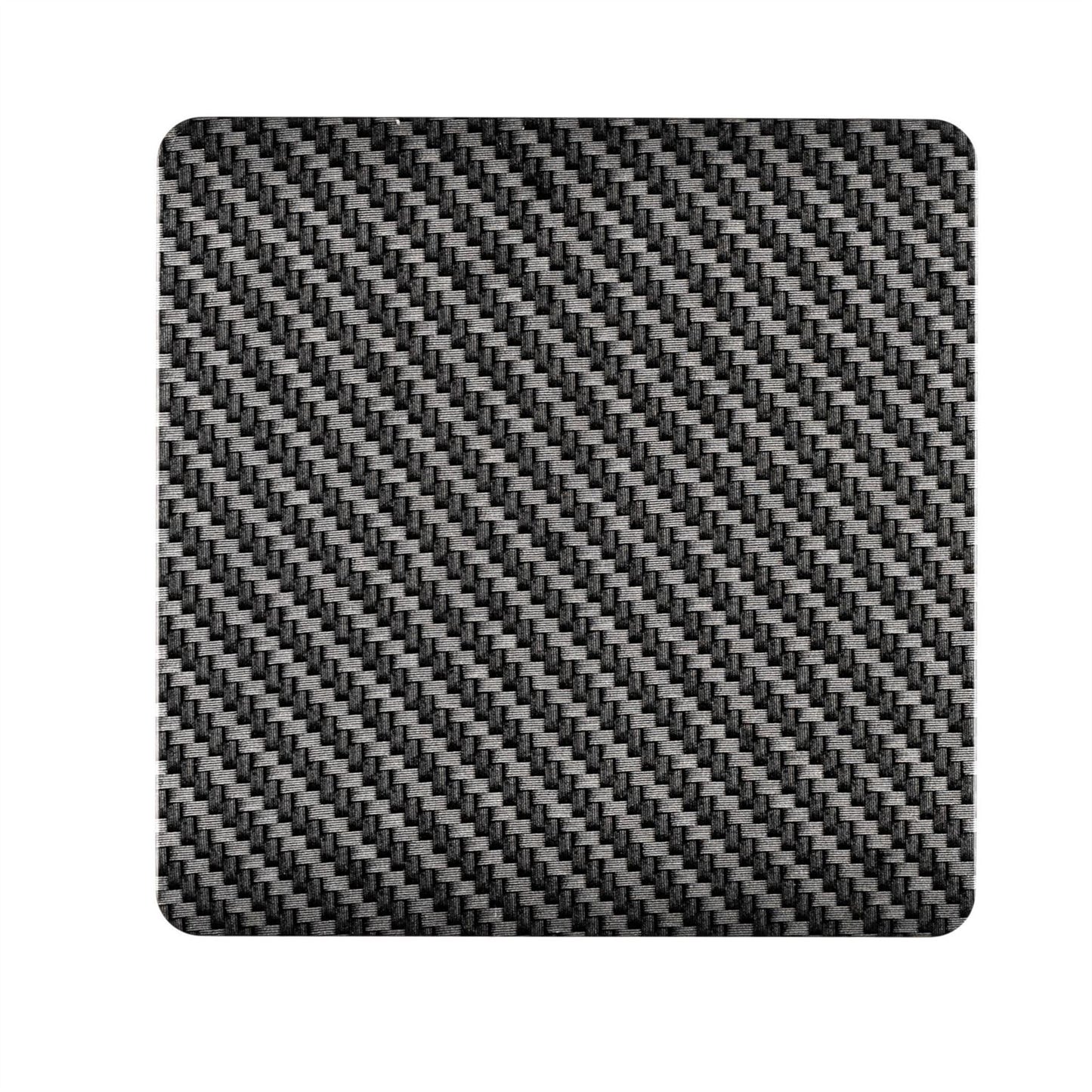 Trendi Switch Single Modern Designer Blanking Plate in Carbon Fibre