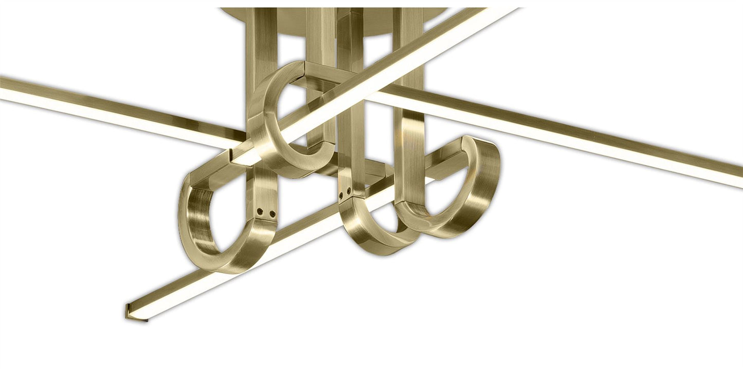 Mantra M6128 Cinto Ceiling 28W LED, 3000K, 2250lm, Antique Brass, 3yrs Warranty - M6128 Ceiling