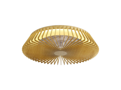 Himalaya 63cm 70W LED Dimmable Light With Built-In 35W DC Reversible Fan, Remote, APP & Alexa/Google Voice Control, 4900lm, Wood, 5yrs Warranty