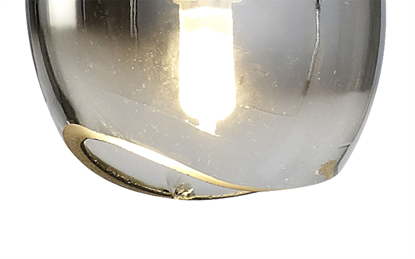 Mantra M6187 Lens Pendant 14cm Round, 1 x G9 (Max 8W) Chrome Glass