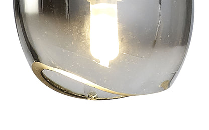 Mantra M6187 Lens Pendant 14cm Round, 1 x G9 (Max 8W) Chrome Glass