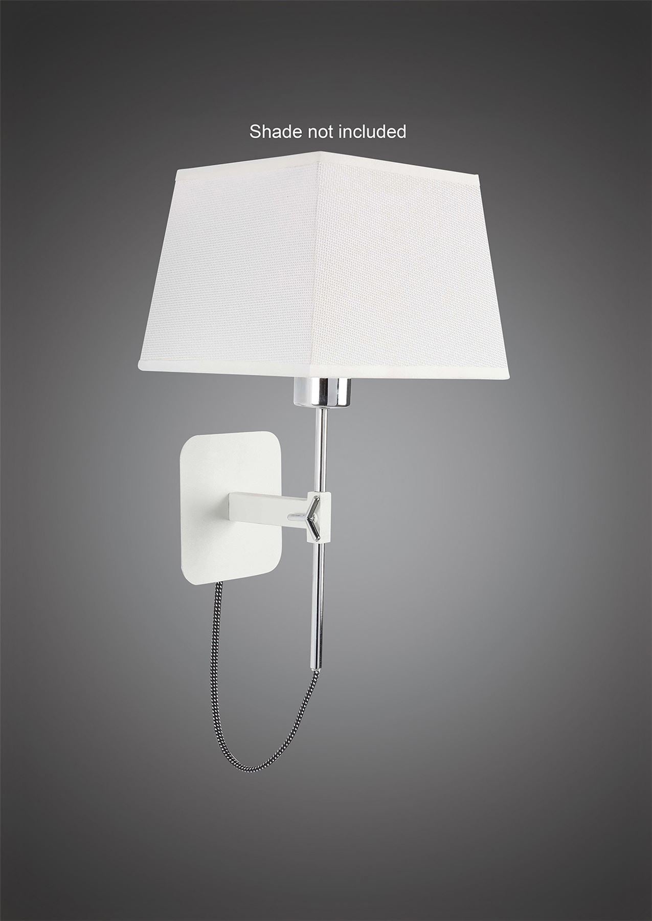 Mantra M5325 Habana Black Square Shade 240mm, Suitable for Table Lamps