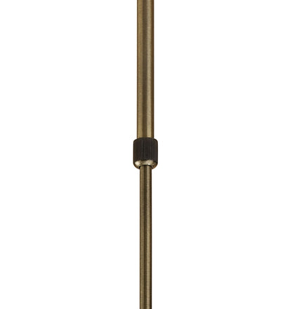 Mantra M1867 Ice Linear Pendant 4 Light G9 ECO Bar, Antique Brass
