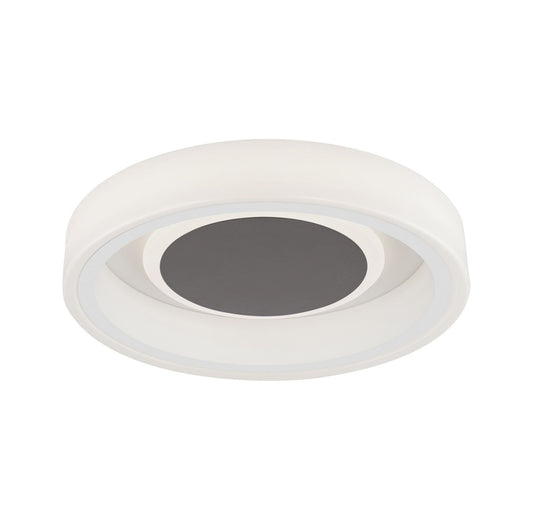 Mantra Fusion Moca 35.6cm Flush 36cm Round 30W LED 4000K, 1900lm, White/Mocha, 3yrs Warranty Ceiling