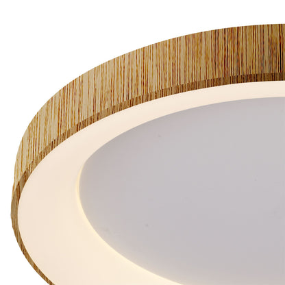 Mantra Fusion Niseko Ring Ceiling 45cm 30W LED, 3000K, 2250lm, Wood, 3yrs Warranty Ceiling