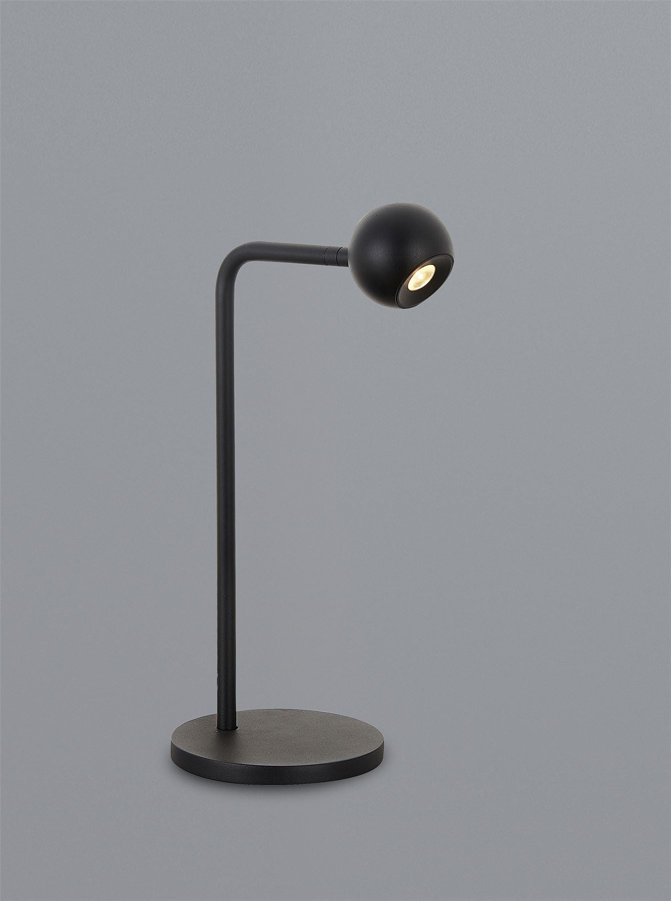 Mantra Fusion Eyes 38.5cm Table Lamp, 6W LED, 3000K, 390lm, Sand Black, 3yrs Warranty