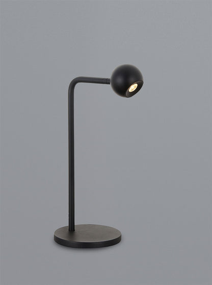Mantra Fusion Eyes 38.5cm Table Lamp, 6W LED, 3000K, 390lm, Sand Black, 3yrs Warranty
