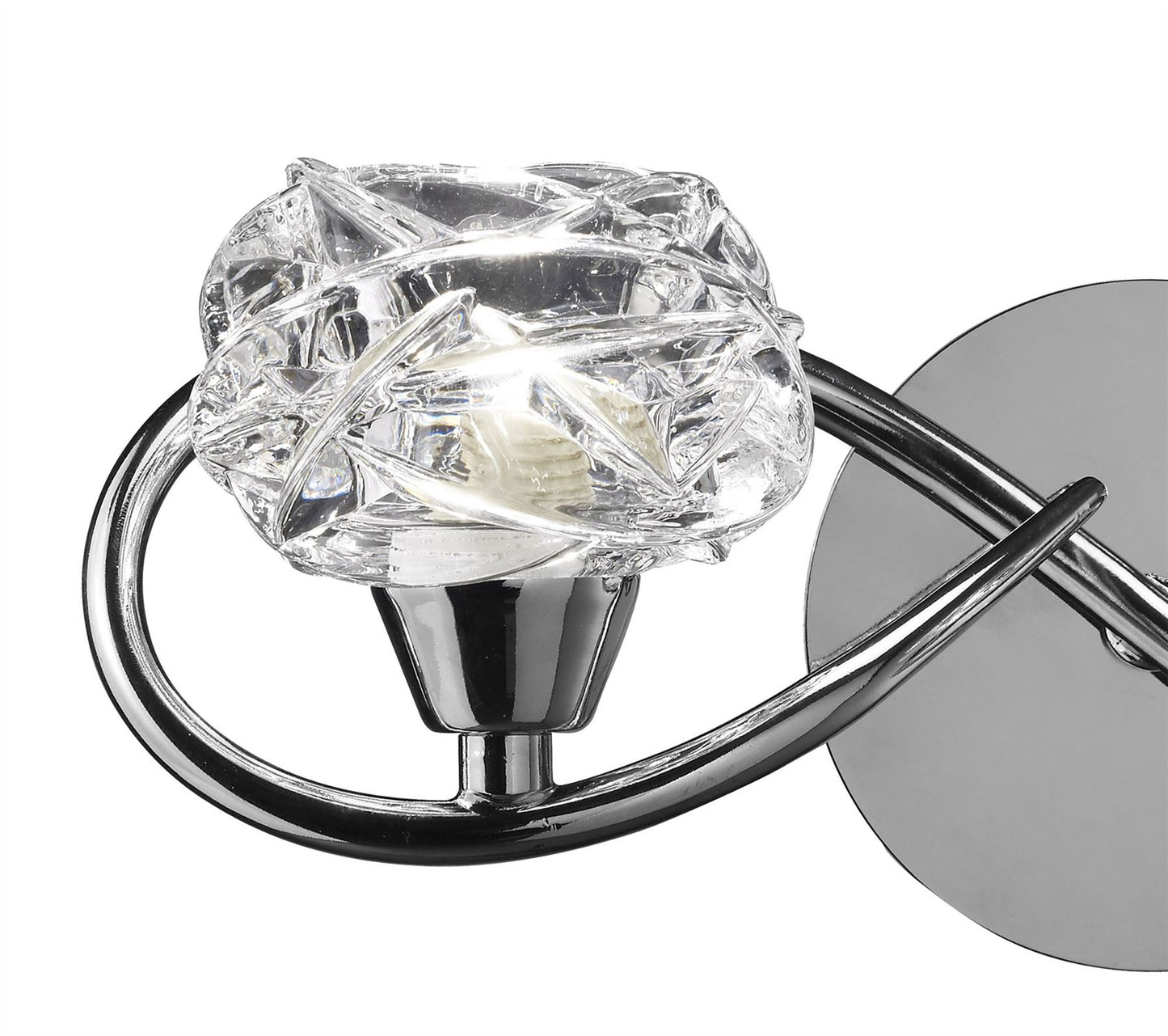 Mantra Maremagnum Wall Light Switched 2 Light G9, Polished Chrome