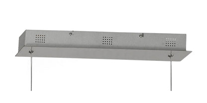Mantra Fusion Fusion M6251 Cinna Linear Pendant 42W LED, 3000K, 4200lm, Polished Chrome/ Crystal Chain, 3yrs Warranty