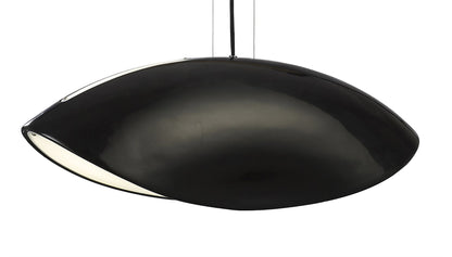 Mantra Pasion Rectangular Pendant 4 Light E27, Gloss Black/White Acrylic/Polished Chrome, CFL Lamps INCLUDED