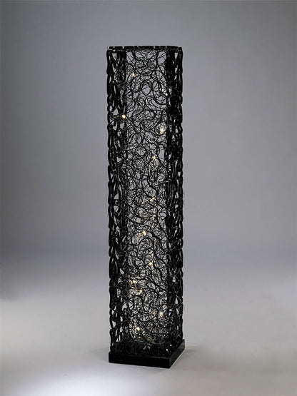 Diyas Home Essen Aluminium (DH) Essen Floor Lamp 12 Light G4 Black/Silver, NOT LED/CFL Compatible