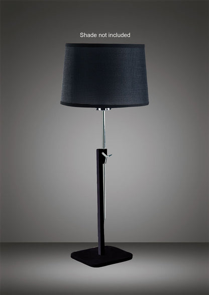 Mantra M5321 Habana Table Lamp Telescopic WITHOUT SHADE 1 Light E27 Black/Polished Chrome