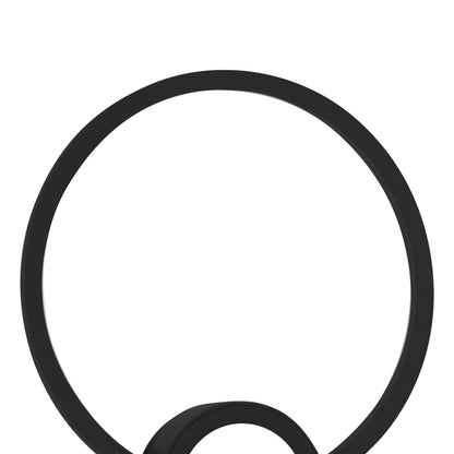 Mantra Fusion Mural Wall Light Circles, Dimmable, 24W, 3000K, 1440lm, Matt Black, 3yrs Warranty