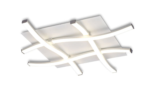 Mantra M6004 Nur Blanco Ceiling 34W LED 3000K, 2600lm, Dimmable White/Frosted Acrylic, 3yrs Warranty - M6004 Ceiling