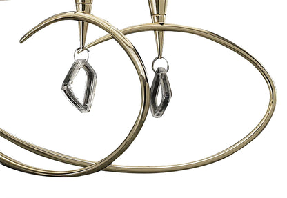 Mantra Mara 78cm Pendant 5 Light E14, French Gold with Ivory White Shades