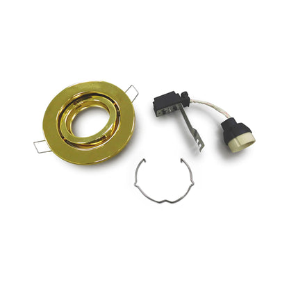 Deco Hudson 10.4cm GU10 Adjustable Downlight Gold (Lamp Not Included), Cut Out: 84mm