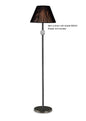 Diyas Elena Floor Lamp without Shade 1 Light E27 Black Chrome/Crystal