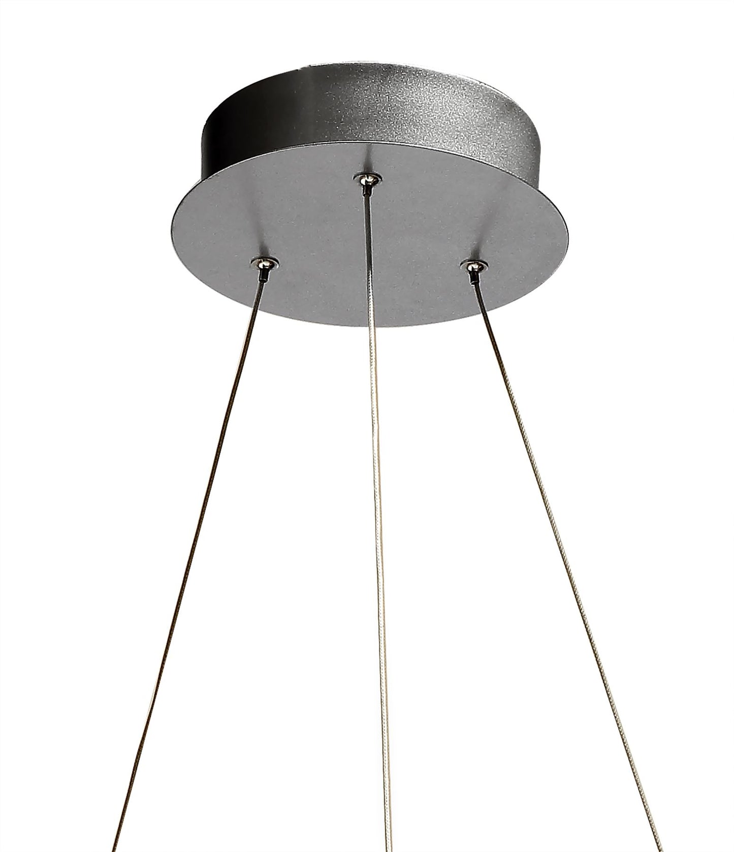 Mantra M5726 Infinity Pendant 60W LED 3000K, 4500lm, Dimmable Silver/Polished Chrome/White Acrylic, 3yrs Warranty