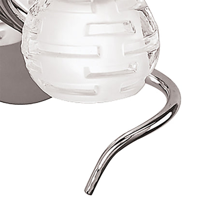 Mantra Dali Wall Light Switched 1 Light G9, Polished Chrome