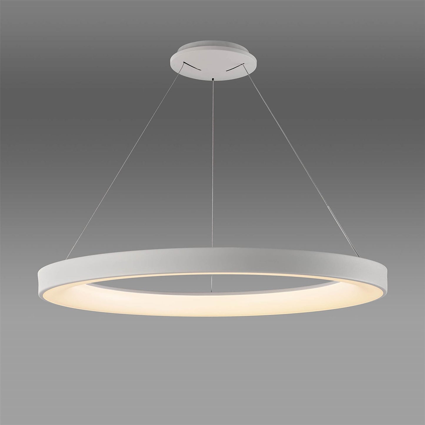 Mantra Fusion Fusion M7750 Niseko Ring Pendant 90cm 66W LED, 3000K-6000K Tuneable, 4200lm, Remote Control, White, 3yrs Warranty