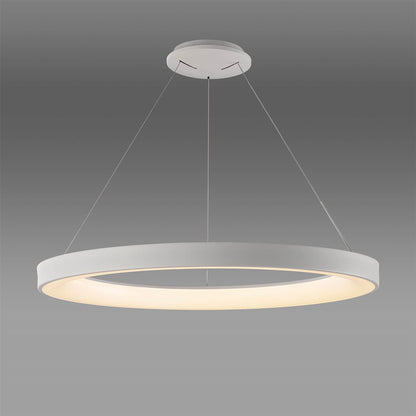 Mantra Fusion Fusion M7750 Niseko Ring Pendant 90cm 66W LED, 3000K-6000K Tuneable, 4200lm, Remote Control, White, 3yrs Warranty