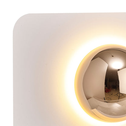 Mantra Alba 25cm Table Lamp, 8W LED, 3000K, 640lm, White/French Gold, 3yrs Warranty