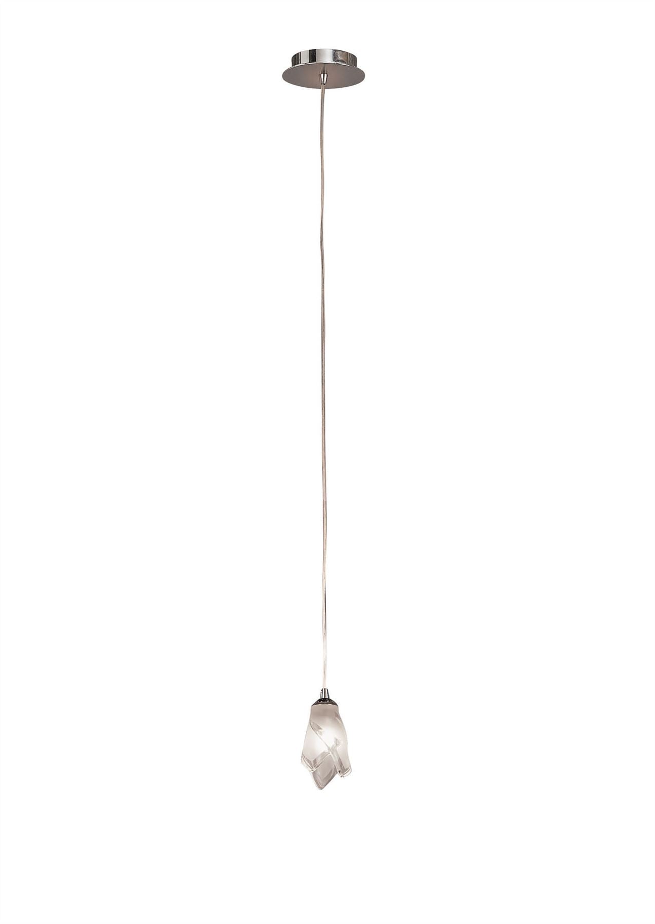 Mantra Pietra 10cm Pendant 1 Light G9, Polished Chrome