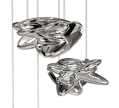 Mantra M5900 Nido Pendant 90cm Round 10 + 4 Lights 60W + 20W LED 3000K, 6560lm, Chrome, 3yrs Warranty Item Weight: 16.7kg